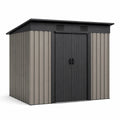 Caseta de Jardín de Acero Galvanizado de 210x132x187 cm