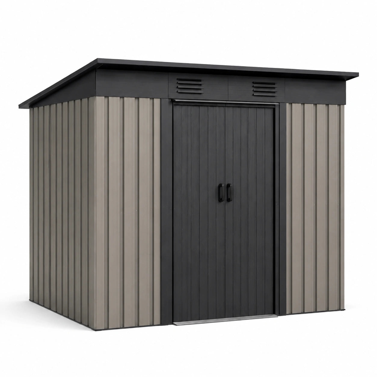 Caseta de Jardín de Acero Galvanizado de 210x132x187 cm
